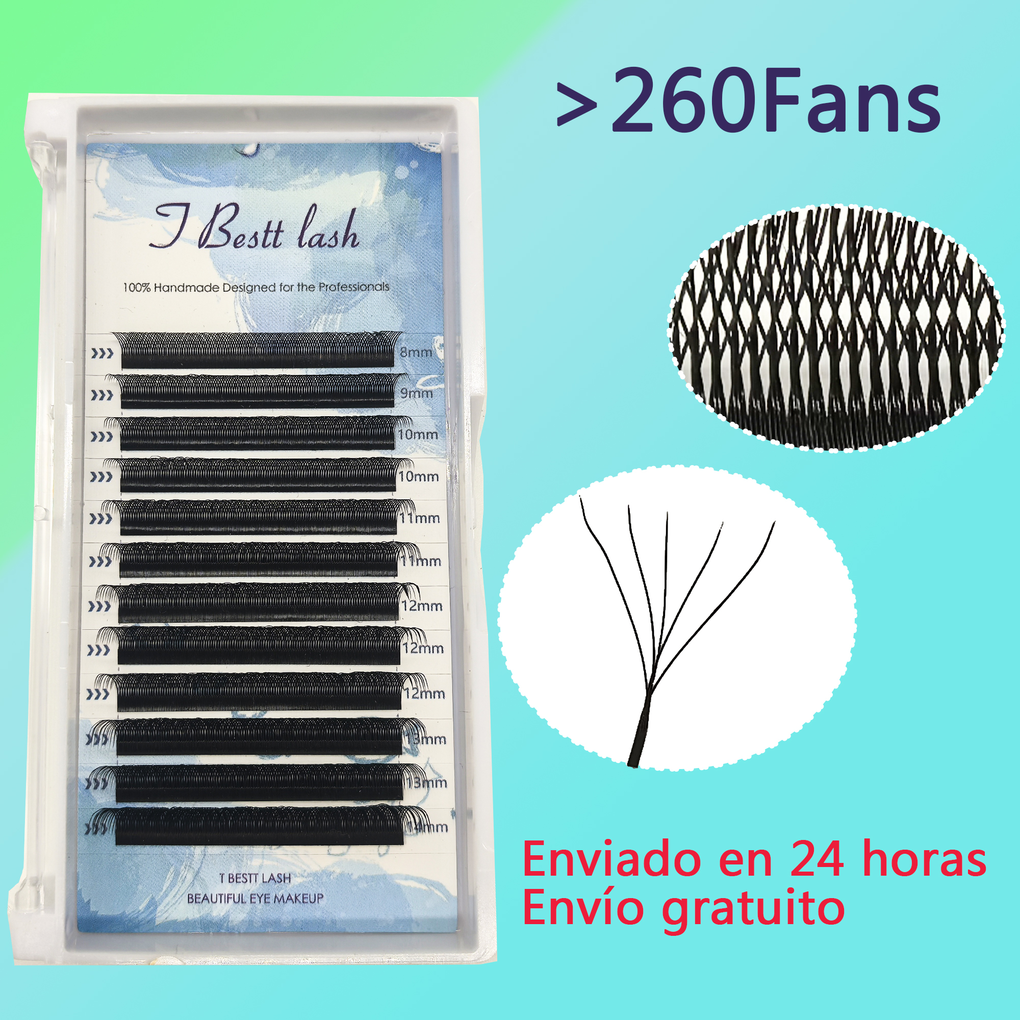 Eyelash Extension Human Hair - TBestt Soft 5DW Shape Lash Designer