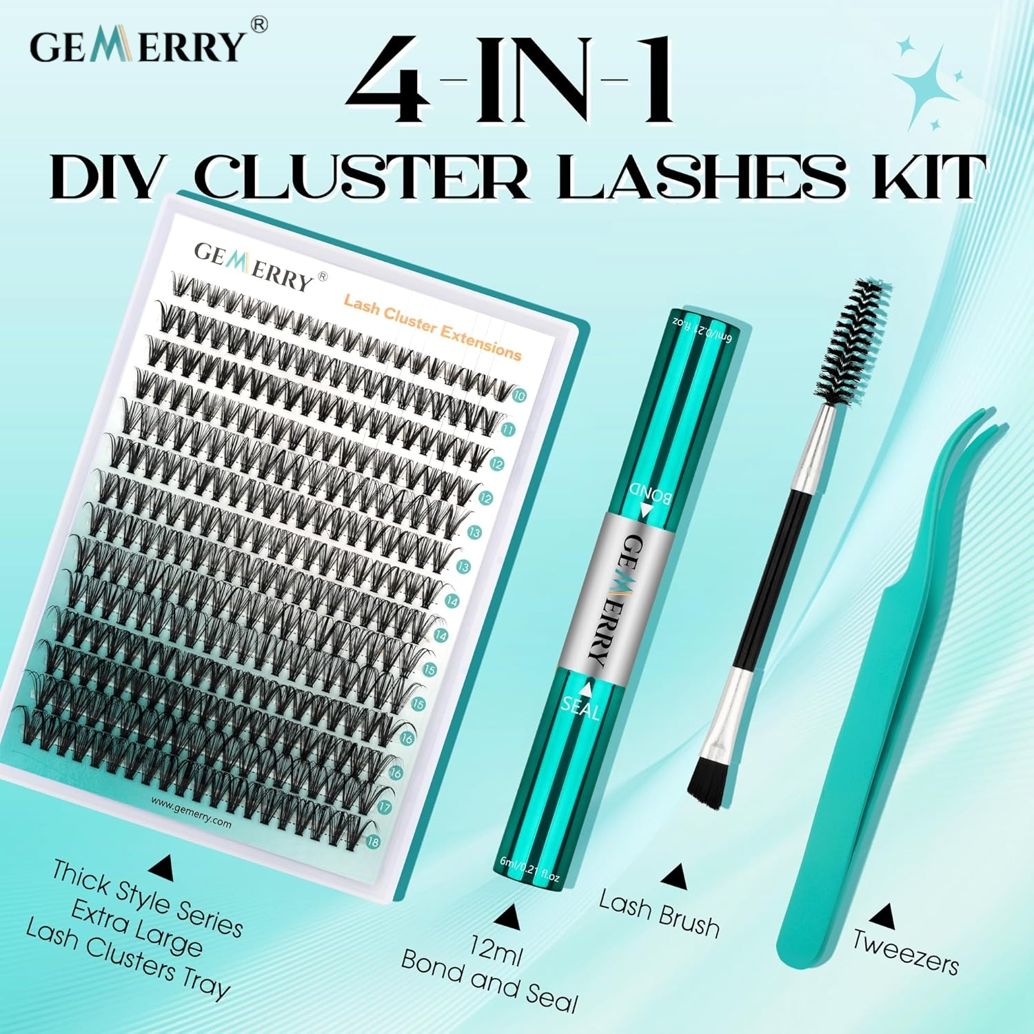 Eyelash Extension Volume - GEMERRY Heat Cluster Individual D Curl