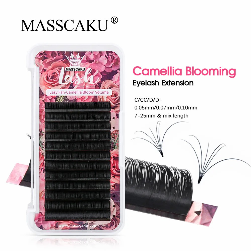 MASSCAKU Easy Fanning Volume M - Eyelash Extension Human Hair 리뷰 및 가격