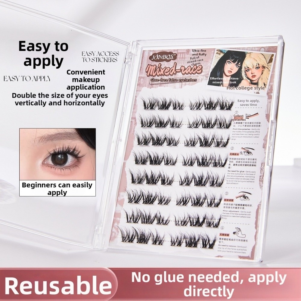 Thick Self Adhesive False Eyel - Eyelash Extension No 8 리뷰 및 가격
