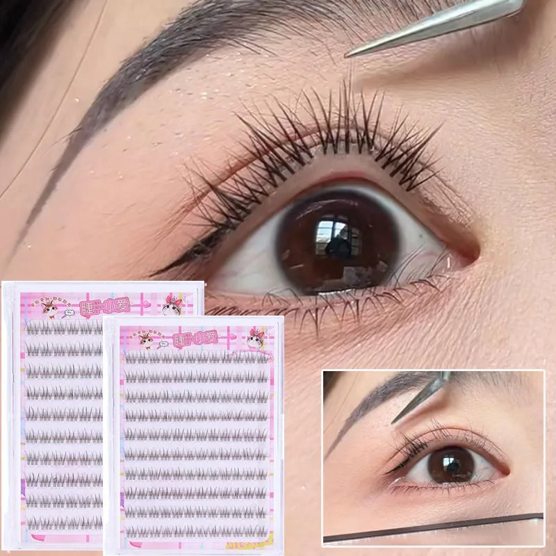 Natural Fish Tail Cluster Fals - Eyelash Extension No 8 리뷰 및 가격