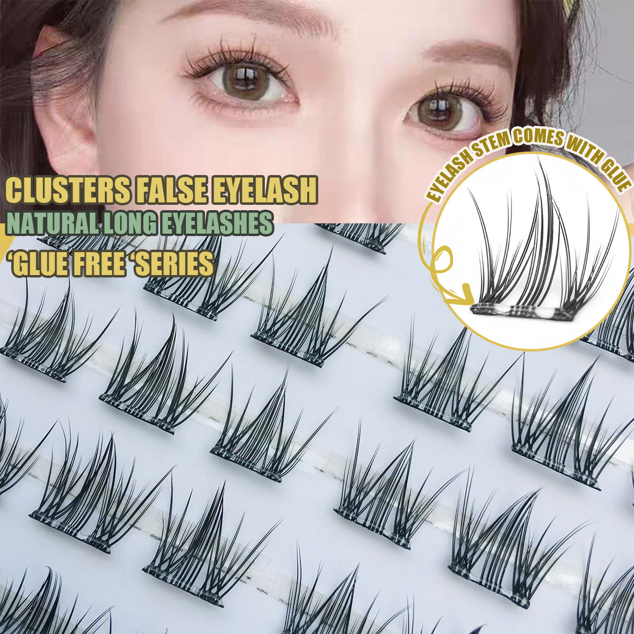 No Glue Required Fake Eyelashe - Eyelash Extension No 8 리뷰 및 가격