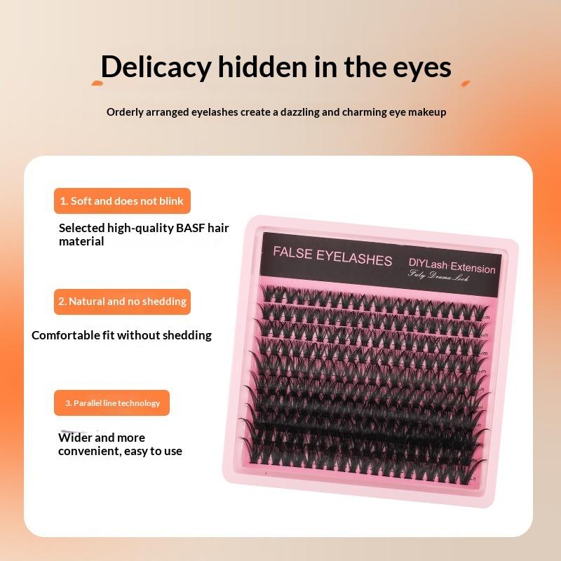 10Row 140 Clusters Fluffy Thic - Eyelash Extension Wispy 리뷰 및 가격