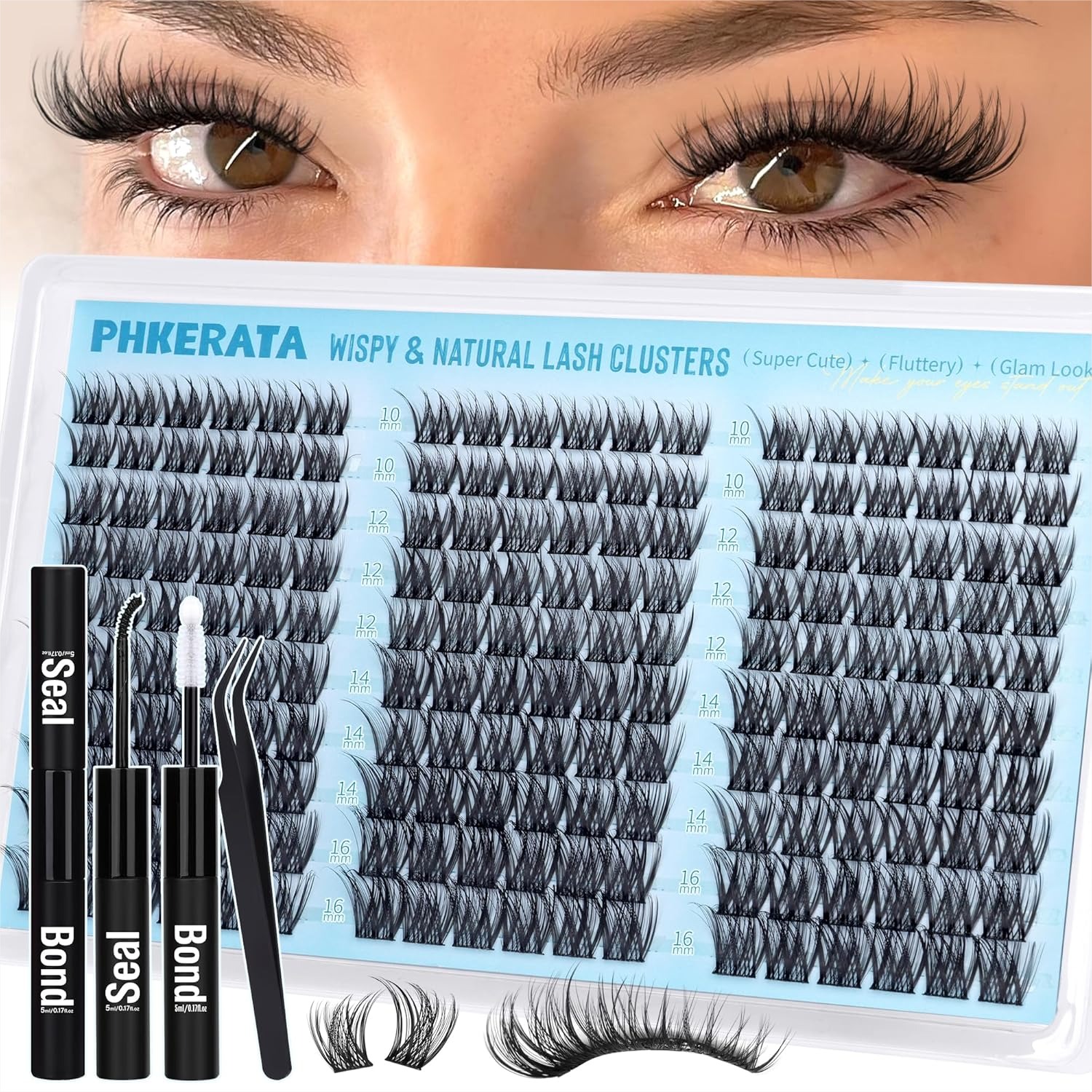 Natural Lash Clusters Kit 180P - Eyelash Extension Images Free 리뷰 및 가격
