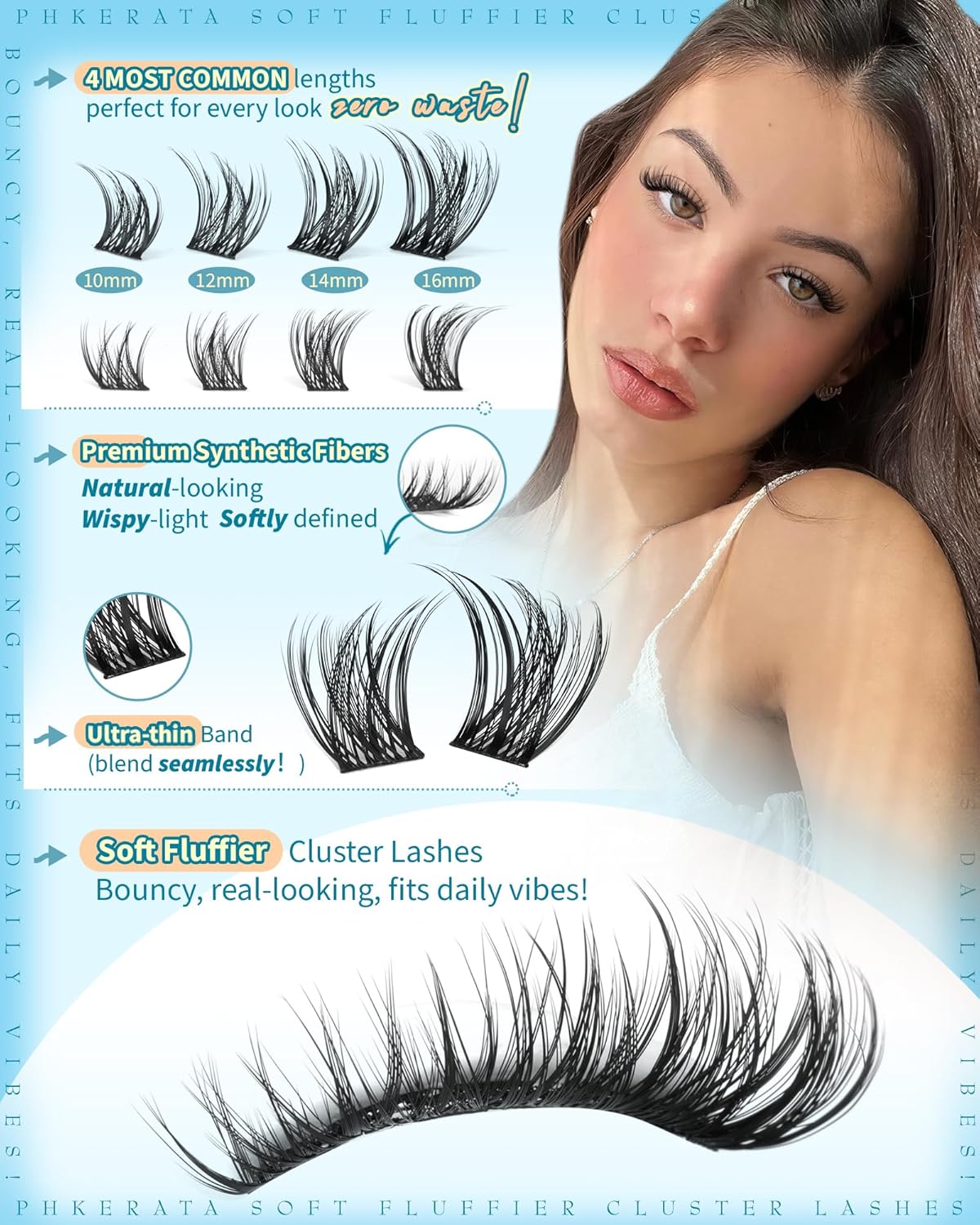 Natural Lash Clusters Kit 180P - Eyelash Extension Images Free 리뷰 및 가격