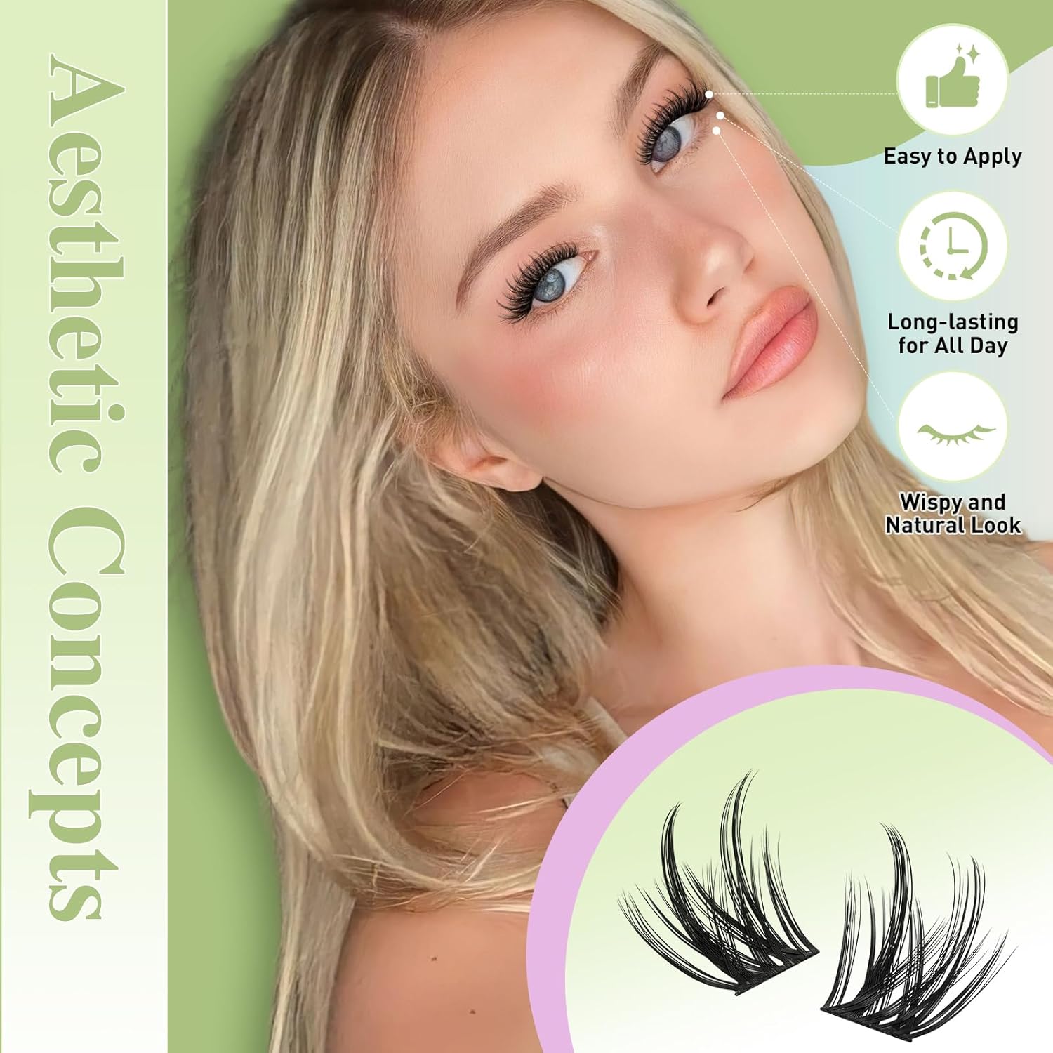 144Pcs Lash Clusters Kit with  - Eyelash Extension Images Free 리뷰 및 가격