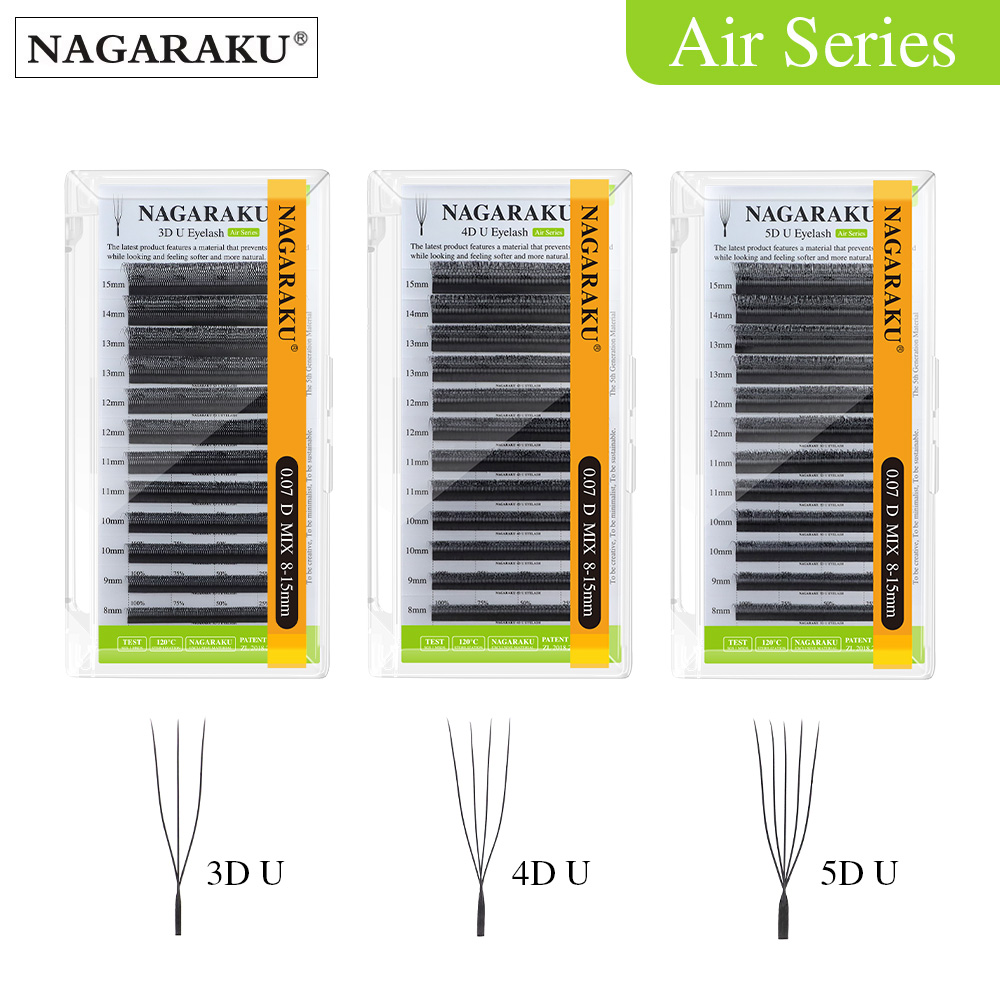 NAGARAKU U Shape 3D/4D/5D Soft - Eyelash Extension Human Hair 리뷰 및 가격