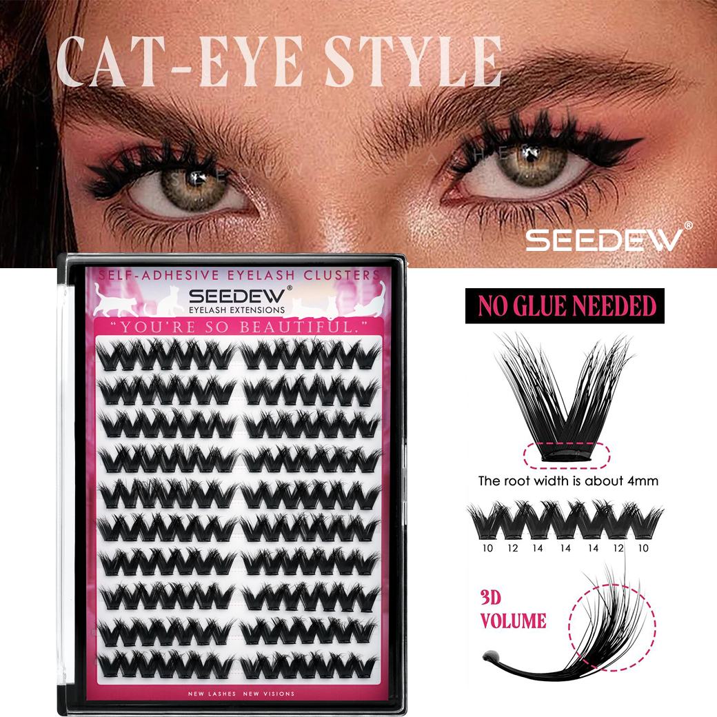 SEEDEW 3D V-shaped Thick False - Eyelash Extension Wispy 리뷰 및 가격