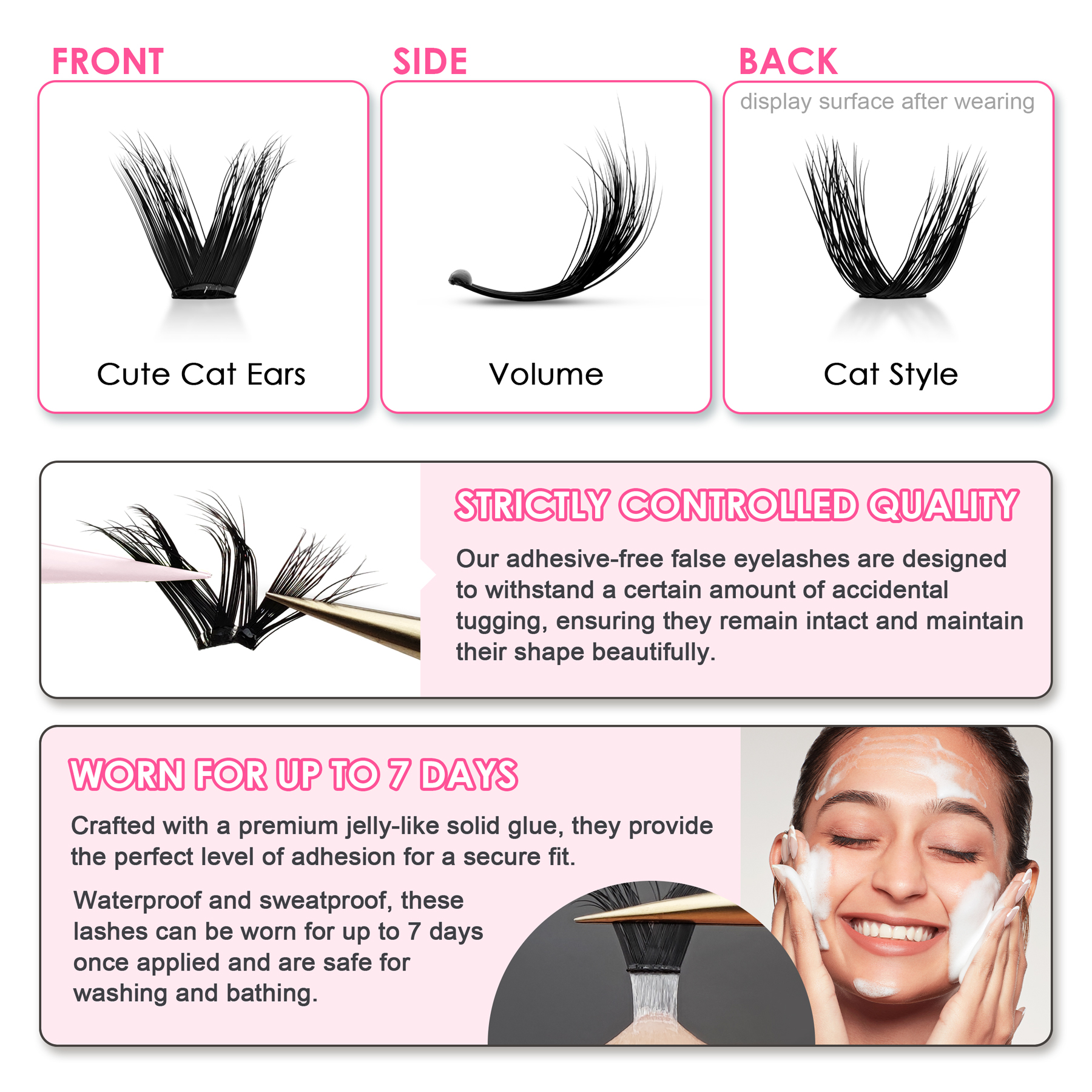SEEDEW 3D V-shaped Thick False - Eyelash Extension Wispy 리뷰 및 가격
