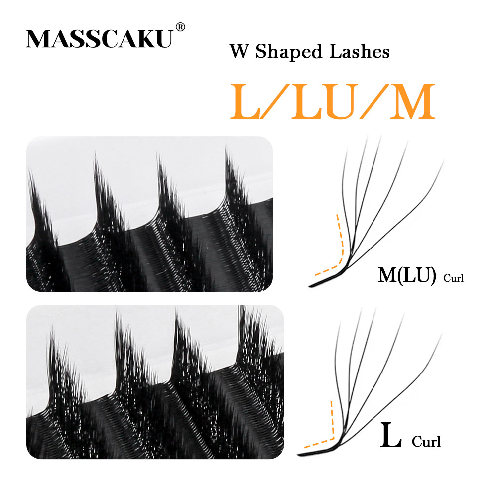 MASSCAKU L LU M Curl YY/W Shap - Eyelash Extension Human Hair 리뷰 및 가격