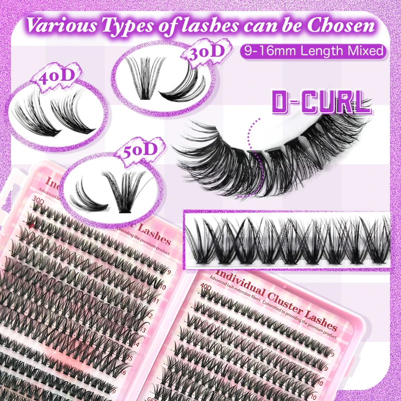 640Pcs Lash Clusters Kit 30D+4 - Eyelash Extension Volume 리뷰 및 가격