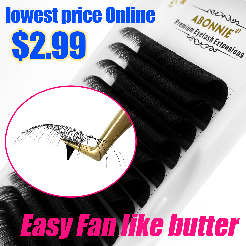 Abonnie 0.03-0.10mm Easy Fan L - Eyelash Extension Human Hair 리뷰 및 가격