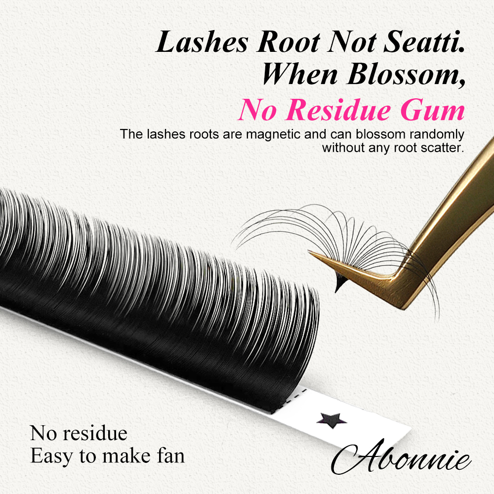 Abonnie 0.03-0.10mm Easy Fan L - Eyelash Extension Human Hair 리뷰 및 가격