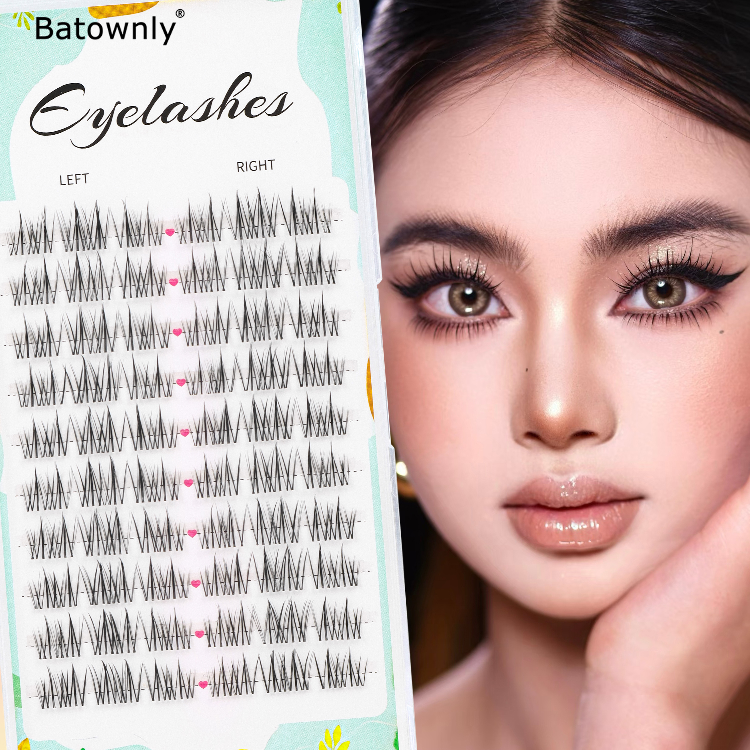 Natural Eyelash Clusters 60pcs - Eyelash Extension Japanese Style 리뷰 및 가격
