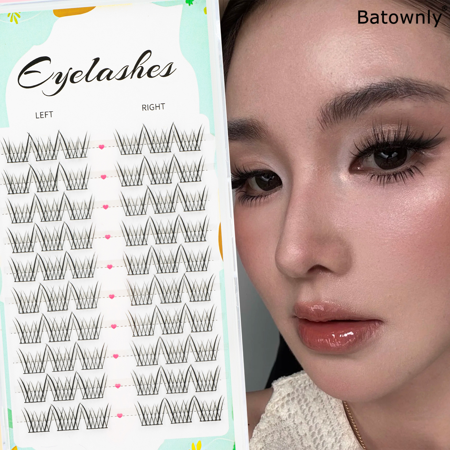 Natural Eyelash Clusters 60pcs - Eyelash Extension Japanese Style 리뷰 및 가격