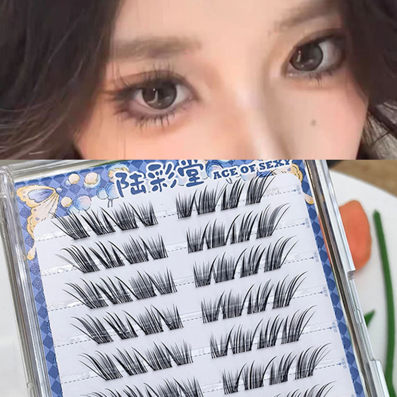 10 Rows Foxes Eye False Eyelas - Eyelash Extension No 8 리뷰 및 가격