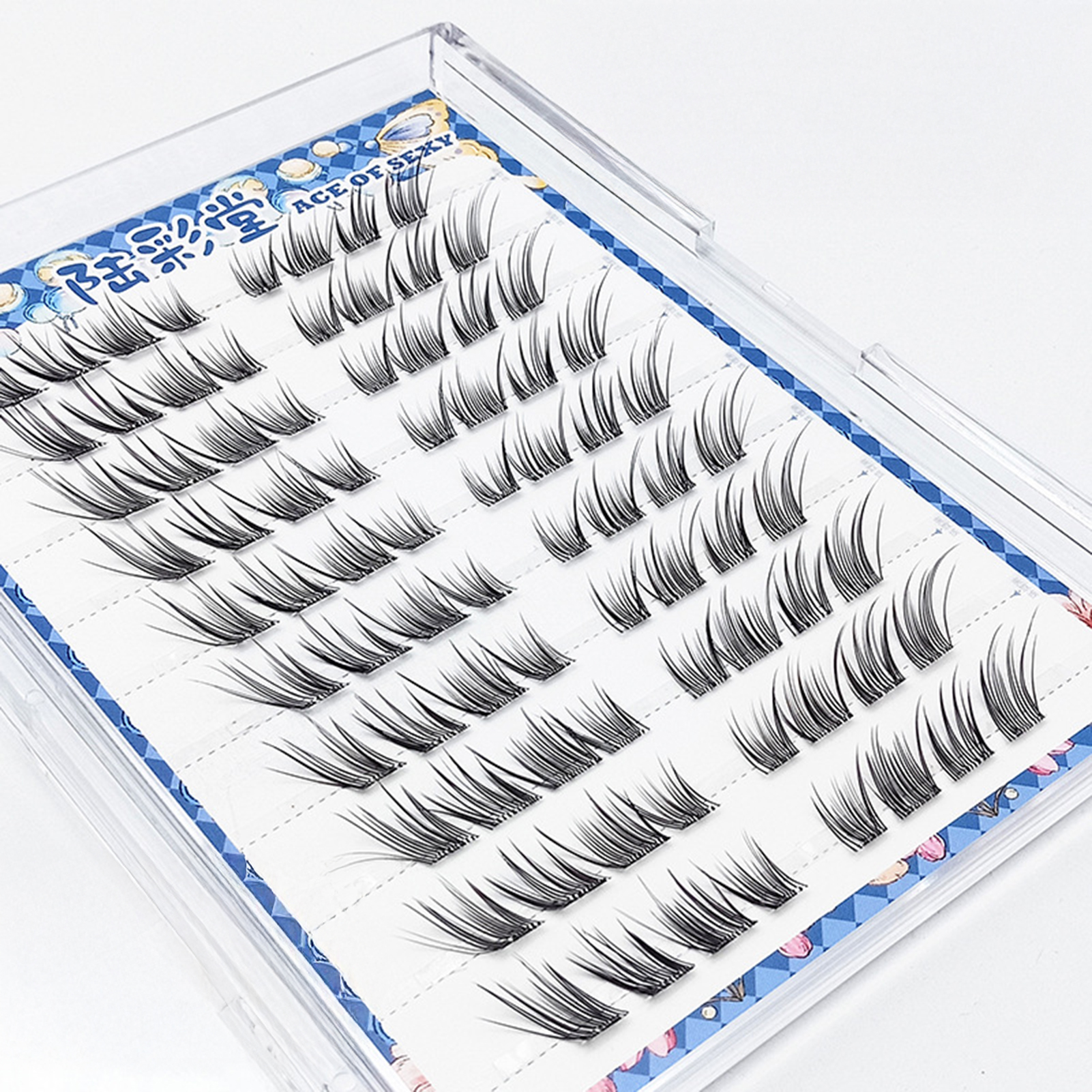 10 Rows Foxes Eye False Eyelas - Eyelash Extension No 8 리뷰 및 가격