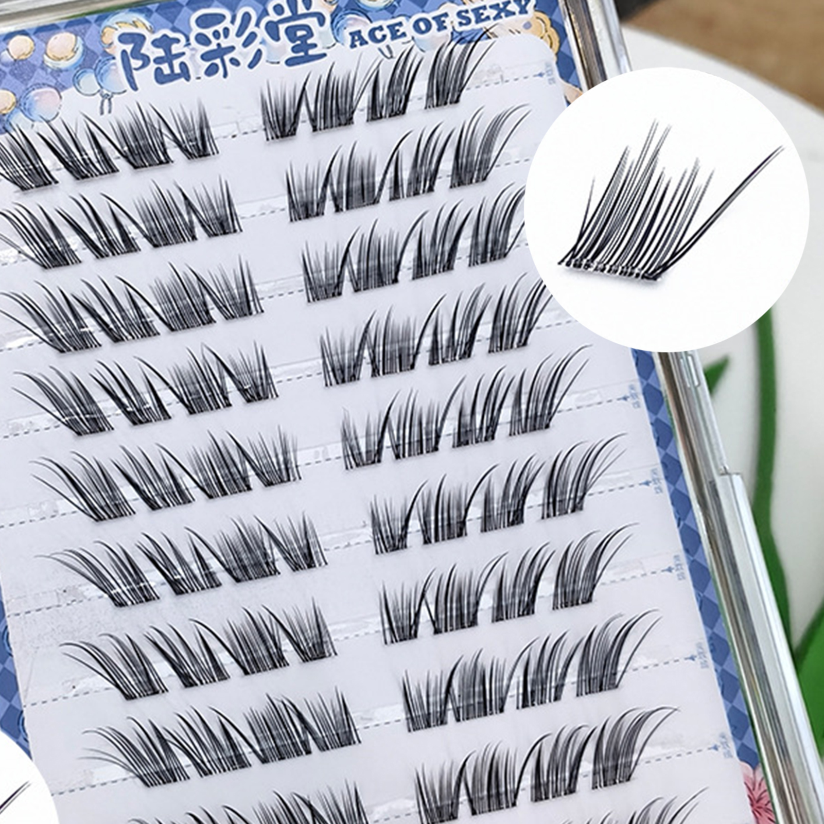 10 Rows Foxes Eye False Eyelas - Eyelash Extension No 8 리뷰 및 가격