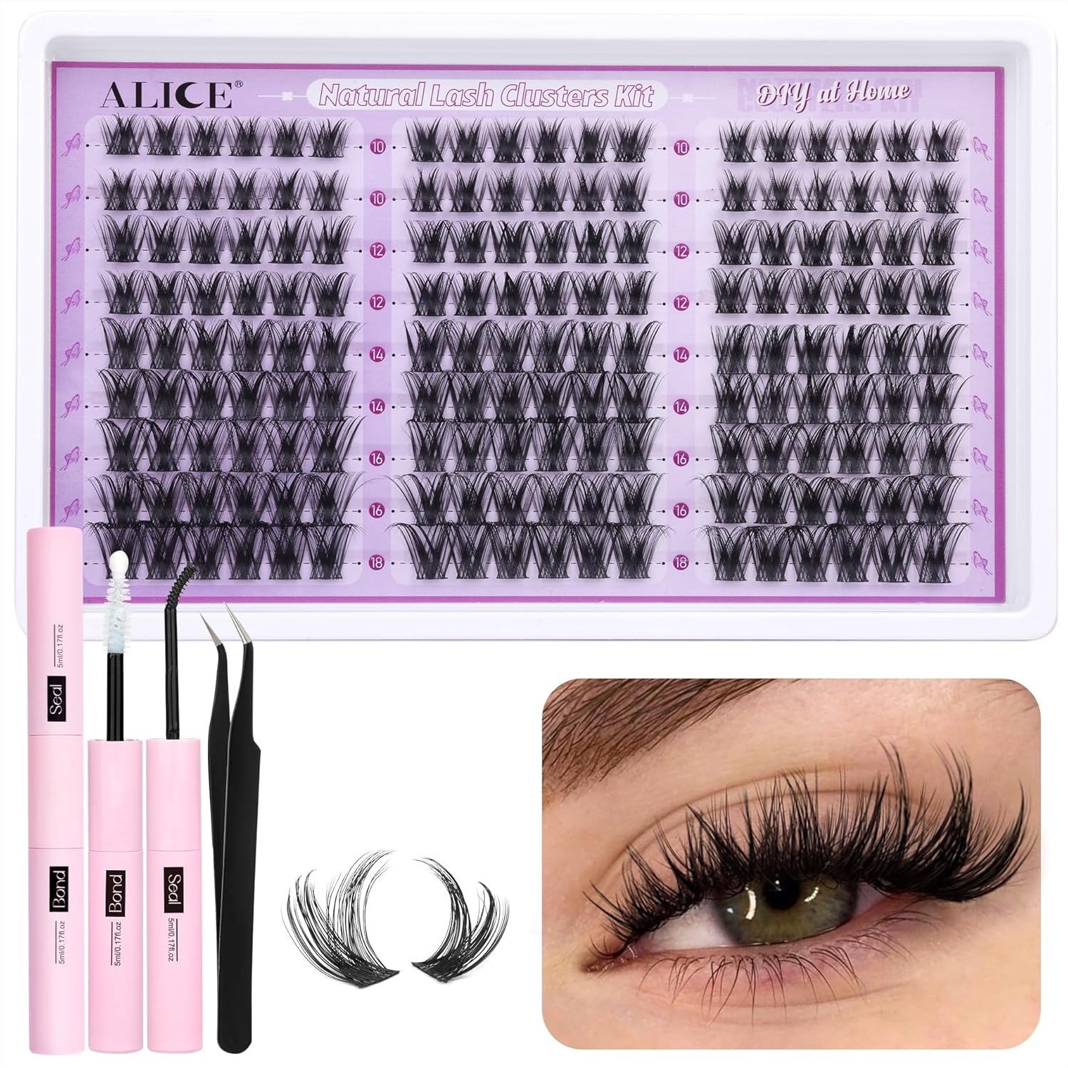 Wispy Lash Clusters Kit 162pcs - Eyelash Extension Images Free 리뷰 및 가격