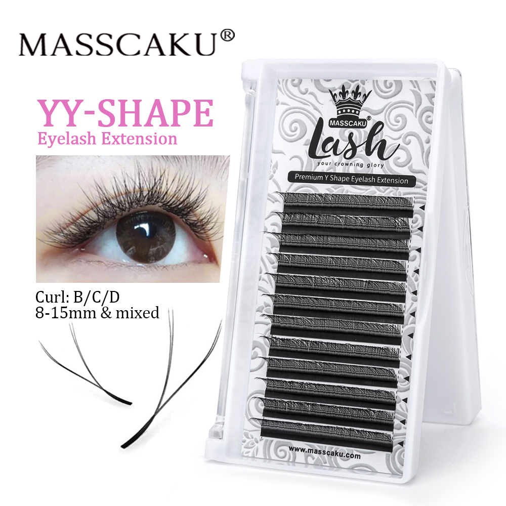 Hot Selling Masscaku YY Shape  - Eyelash Extension Human Hair 리뷰 및 가격