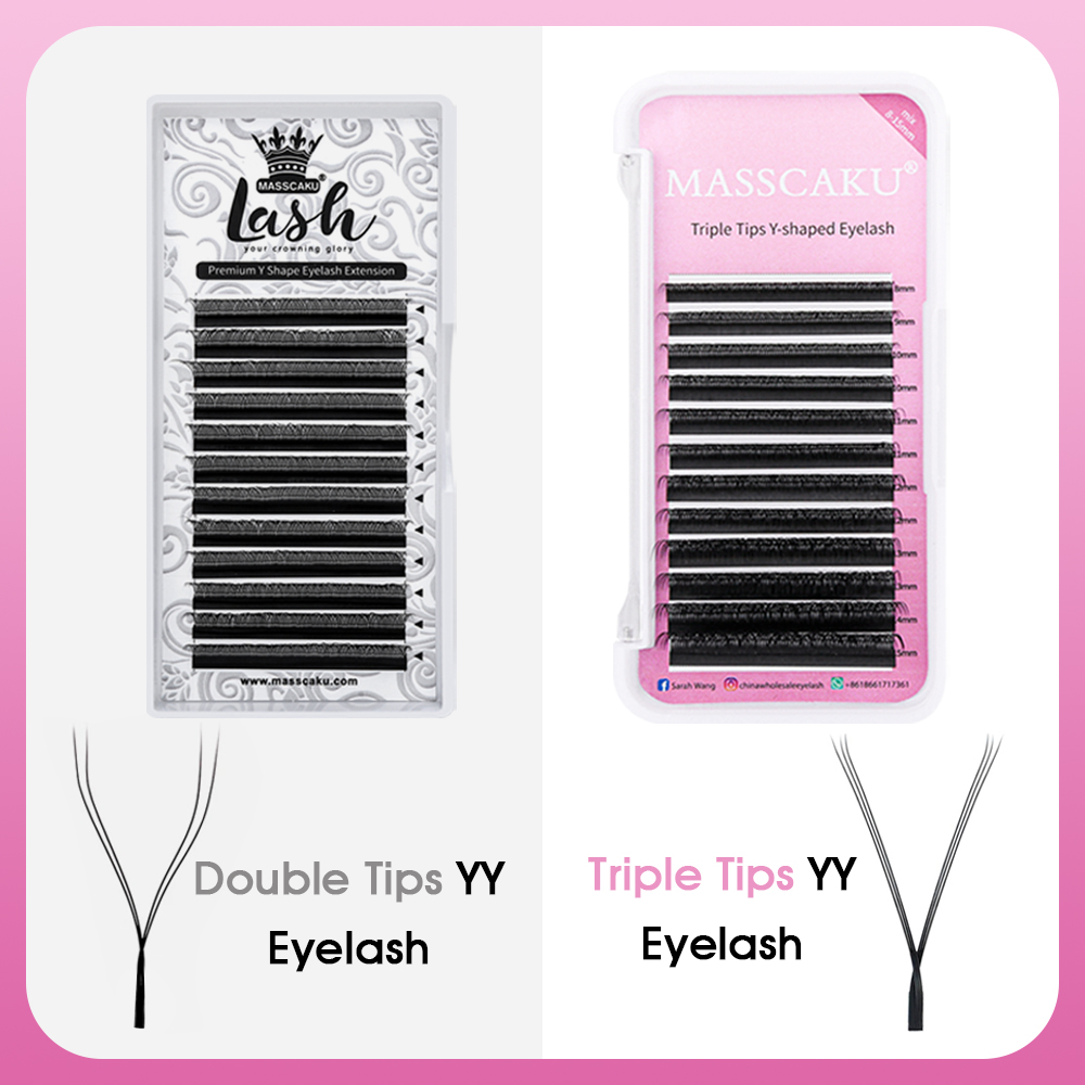 Hot Selling Masscaku YY Shape  - Eyelash Extension Human Hair 리뷰 및 가격