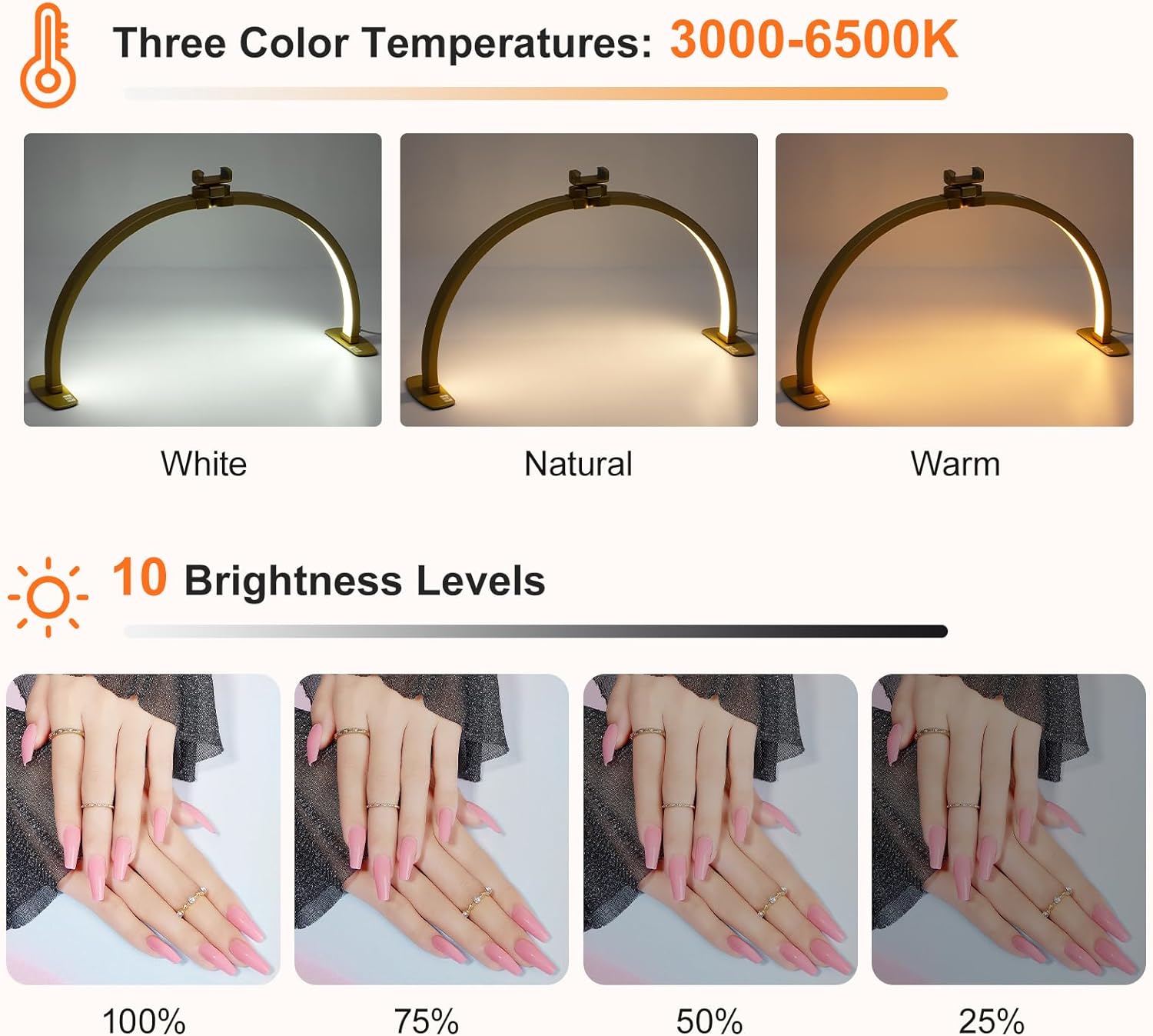 29IN Folding Half-Moon LED Lam - Eyelash Extension Images Free 리뷰 및 가격