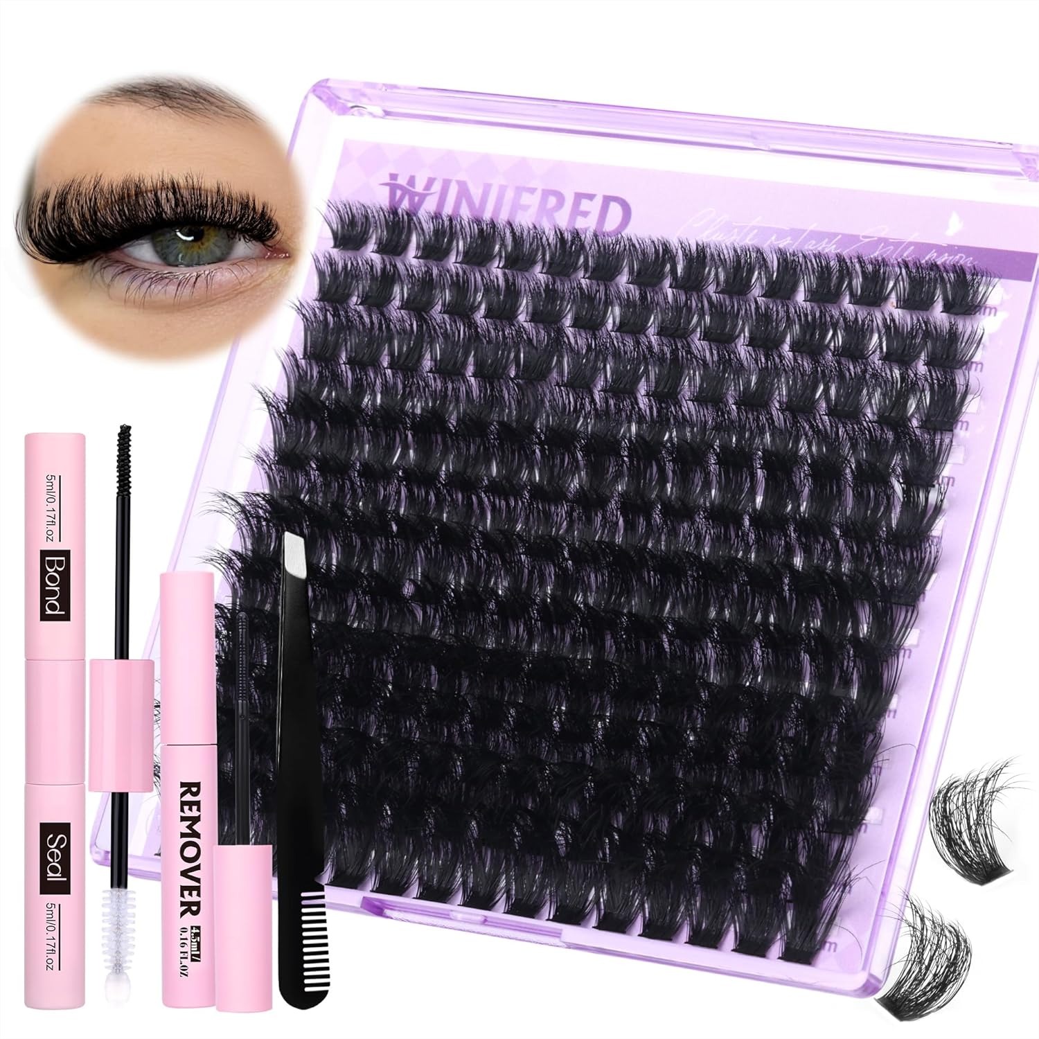 Thick Lash Clusters Kit 100D V - Eyelash Extension Images Free 리뷰 및 가격