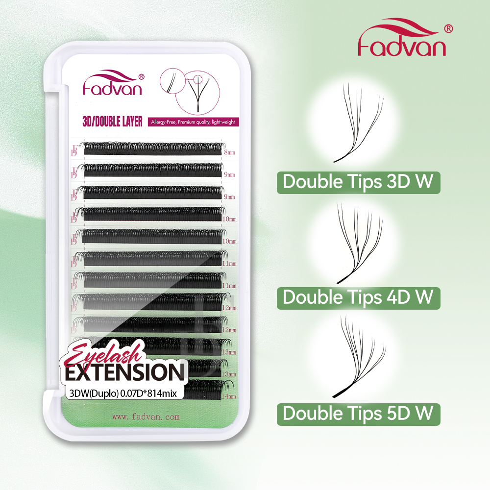 FADVAN W Shape Double Layer Ey - Eyelash Extension Human Hair 리뷰 및 가격