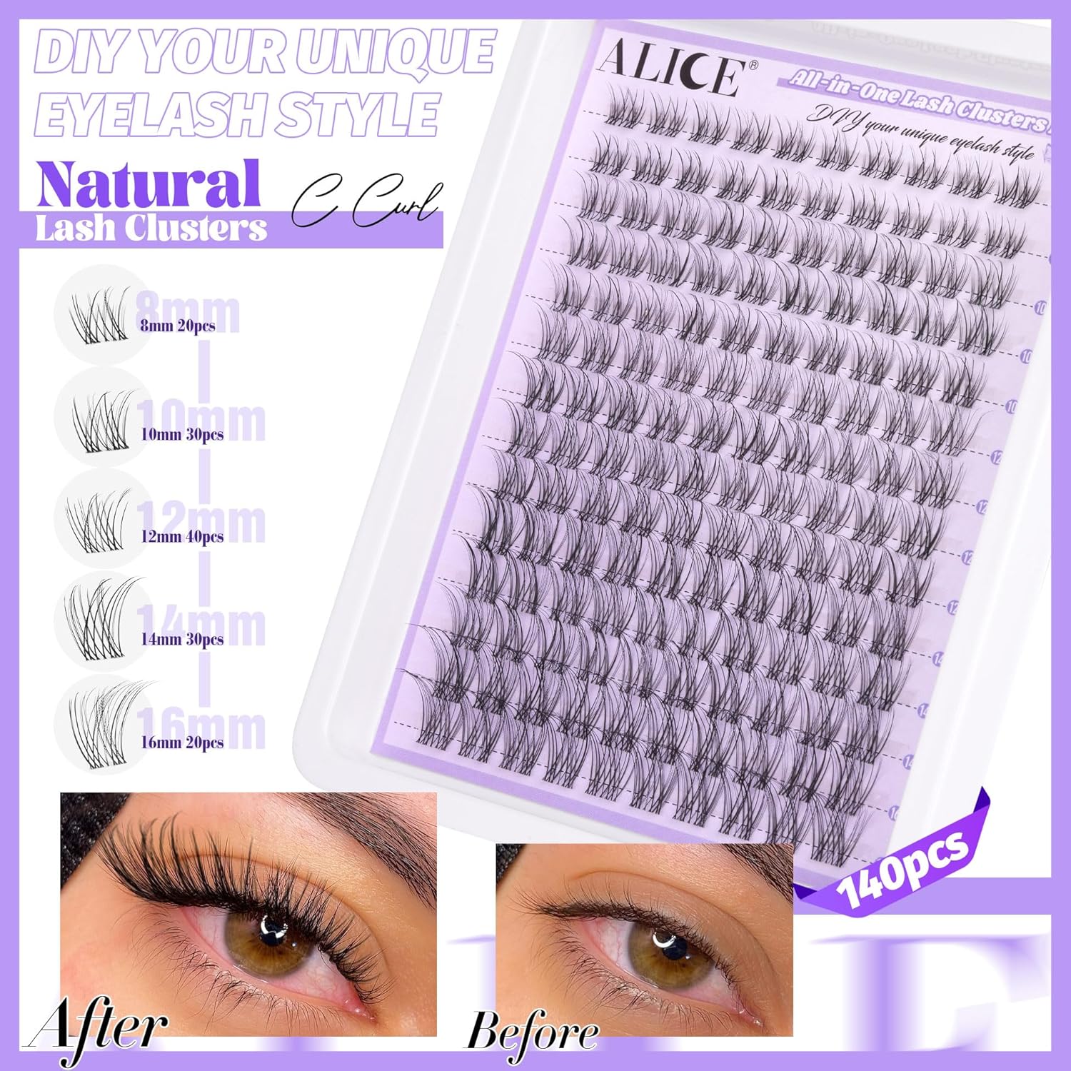 Lash Clusters Kit Natural Wisp - Eyelash Extension Images Free 리뷰 및 가격