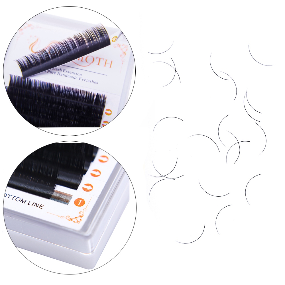 DOSMOTH 10 boxes 16rows 7-16mm - Eyelash Extension Human Hair 리뷰 및 가격