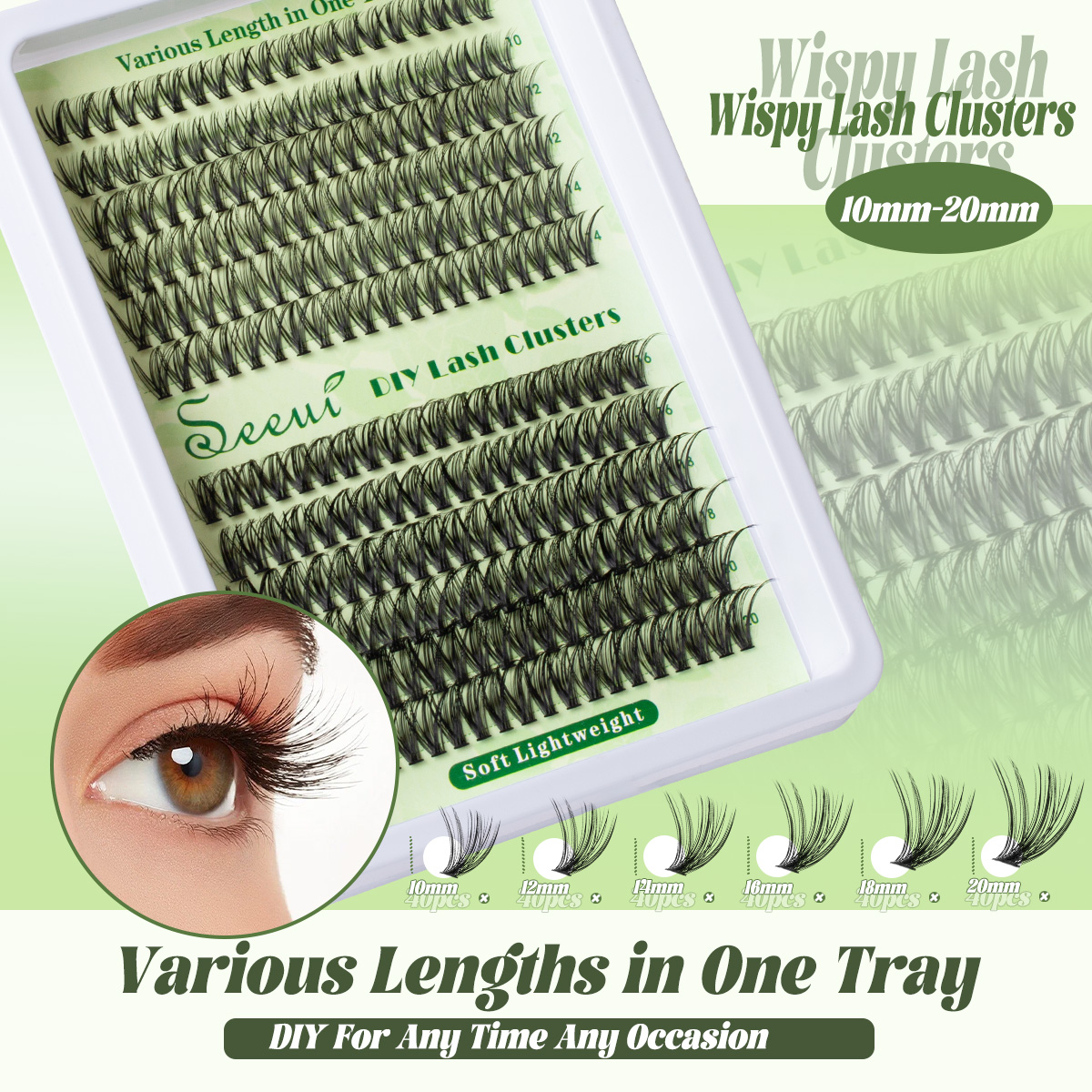 Cluster Lashes Kit Individual  - Eyelash Extension Volume 리뷰 및 가격
