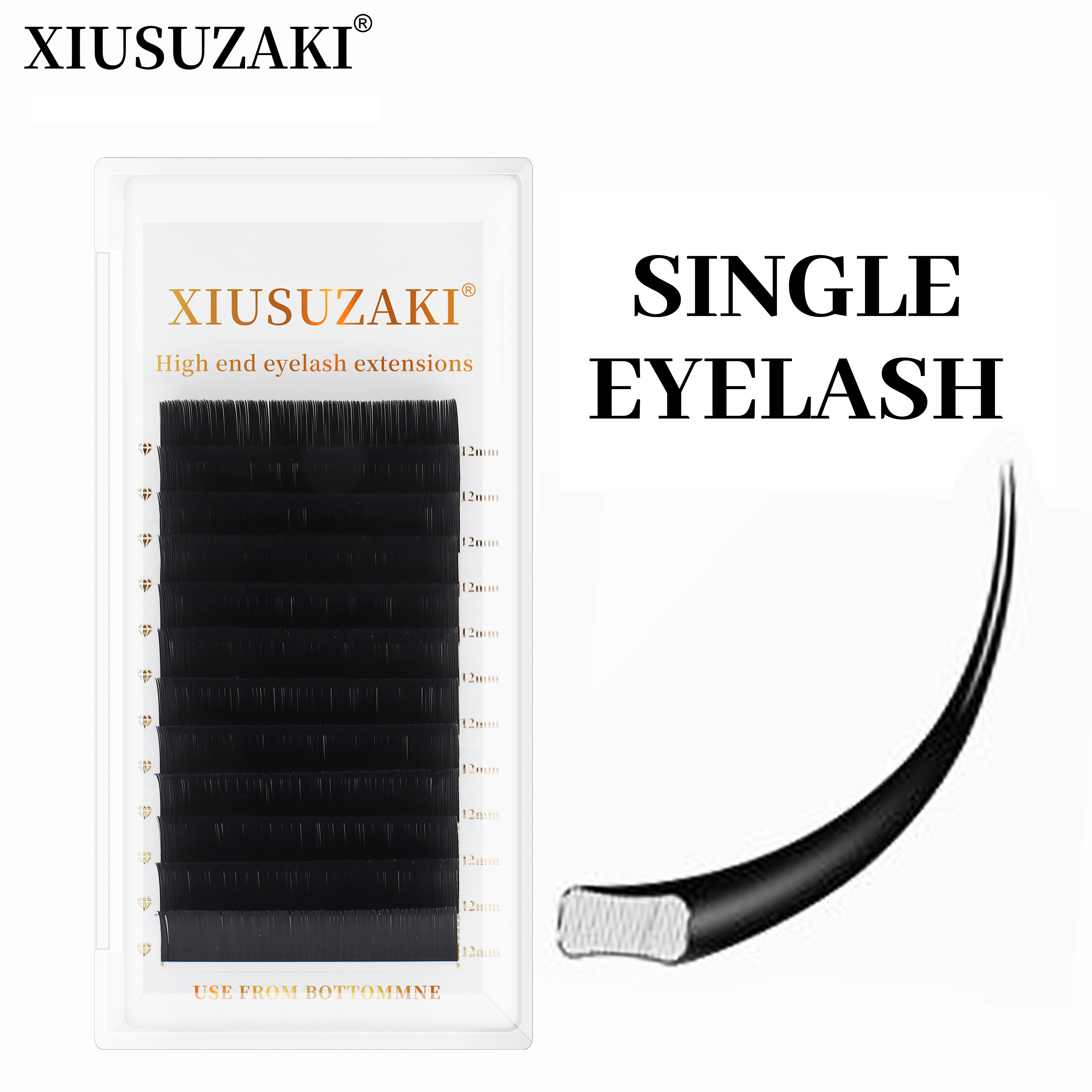 XIUSUZAKI Flat Ellipse Eyelash - Eyelash Extension Human Hair 리뷰 및 가격