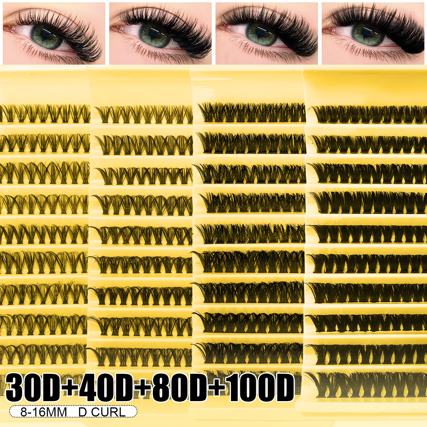 DIY Lash Clusters Kit - 30D/40 - Eyelash Extension Volume 리뷰 및 가격