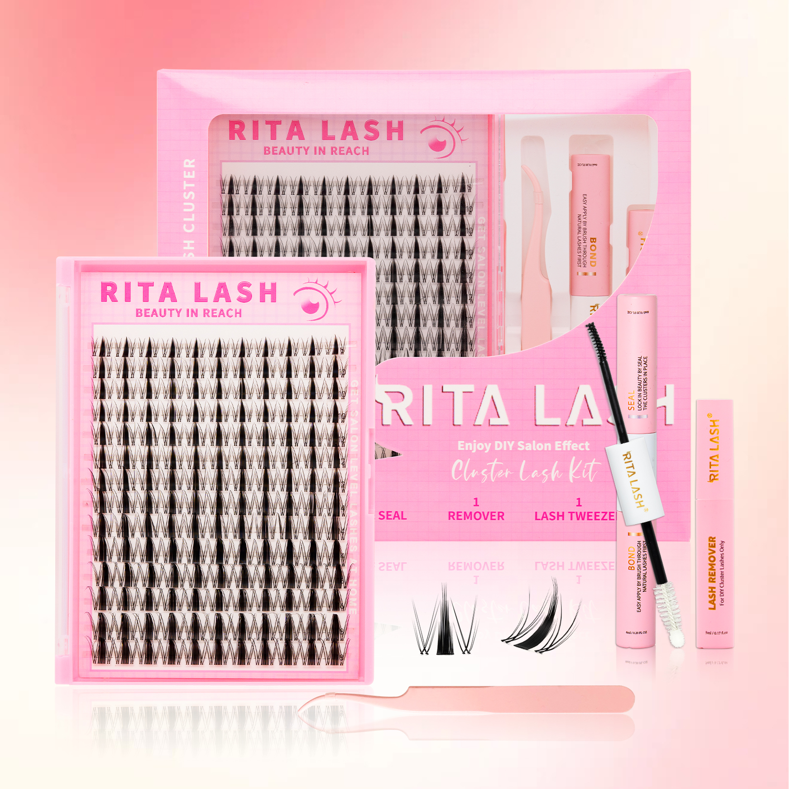 RITALASH 154pcs D Curl Cluster - Eyelash Extension Volume 리뷰 및 가격