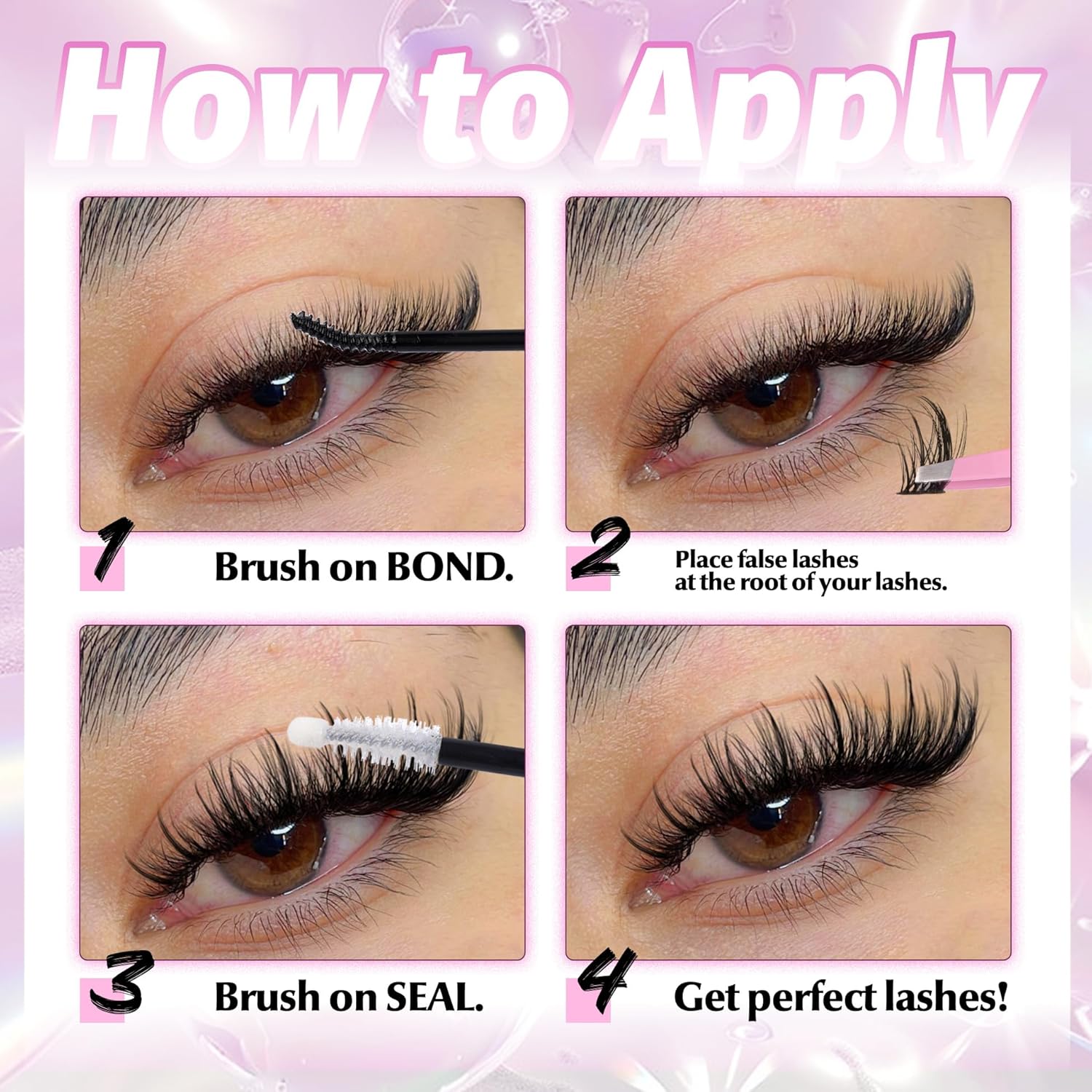 Natural Lash Clusters Kit, 120 - Eyelash Extension Images Free 리뷰 및 가격