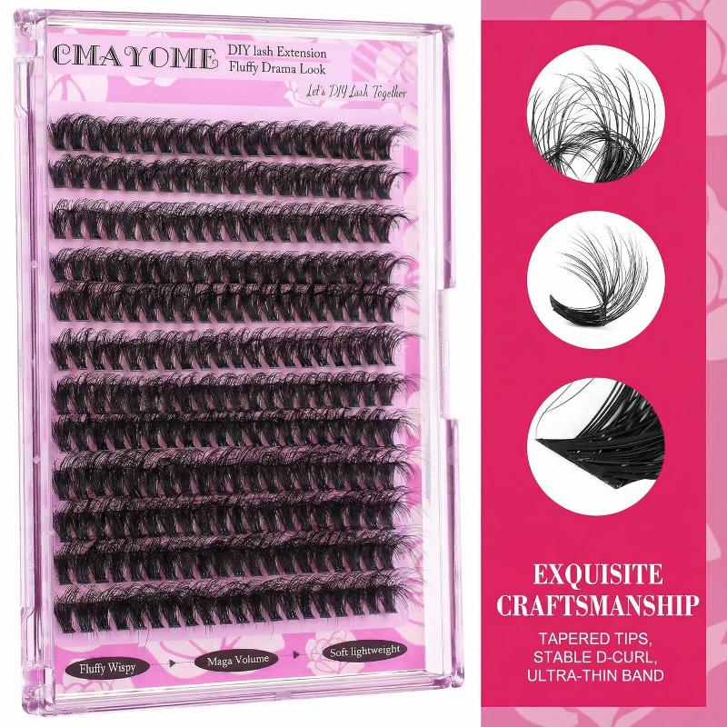 Wispy D Curl Cluster Lashes 14 - Eyelash Extension Volume 리뷰 및 가격