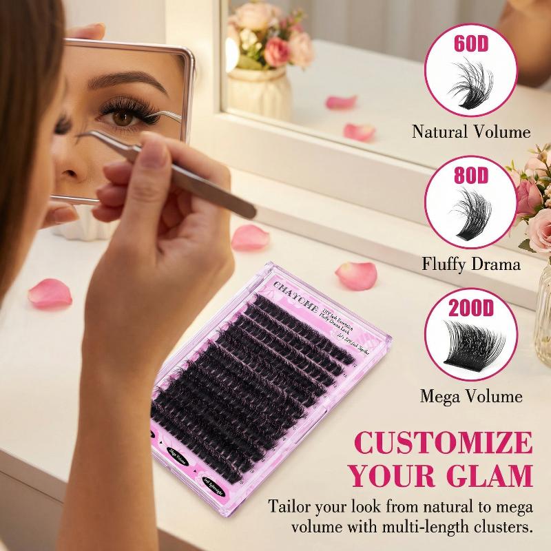 Wispy D Curl Cluster Lashes 14 - Eyelash Extension Volume 리뷰 및 가격