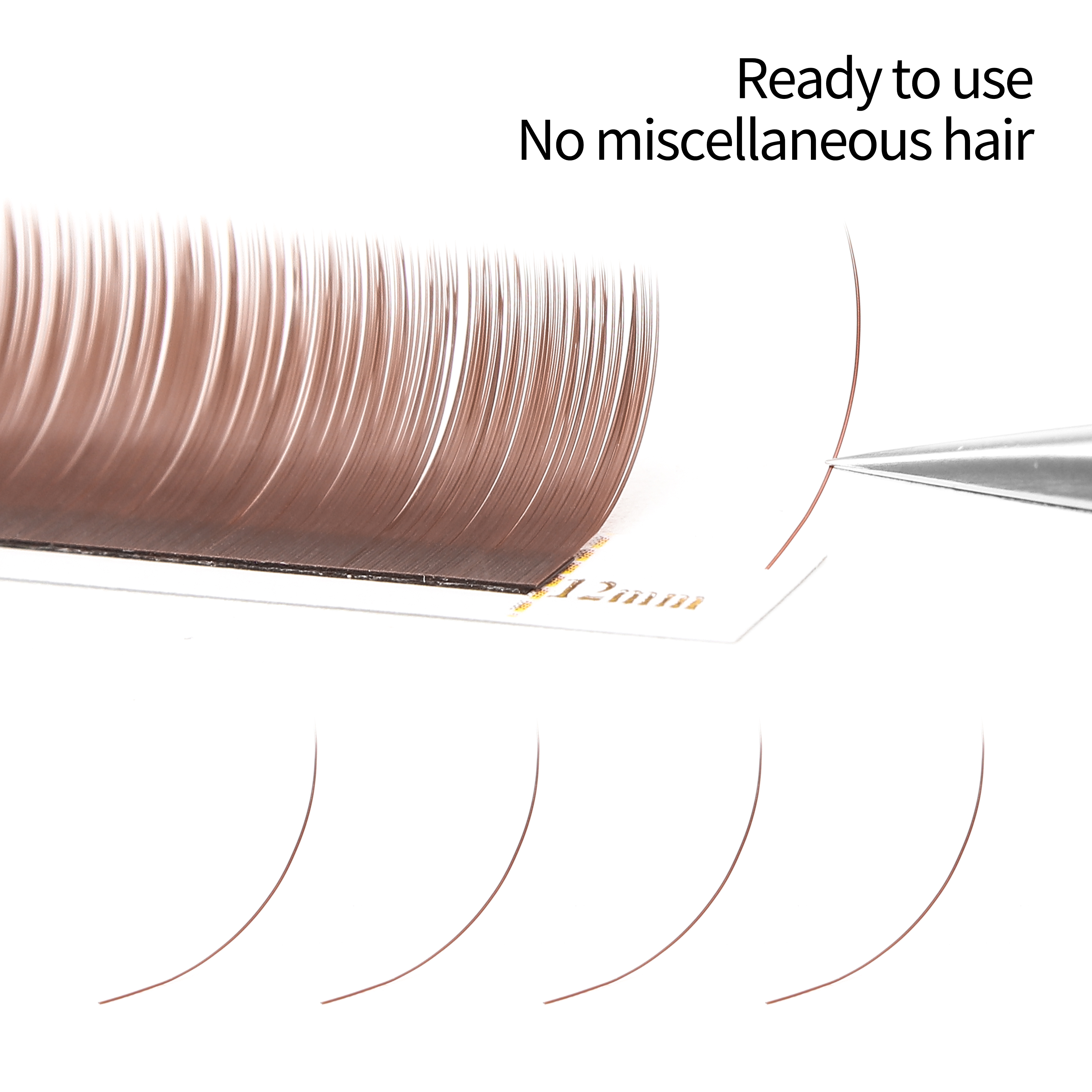 XIUSUZAKI Brown Grey Flat Eyel - Eyelash Extension Human Hair 리뷰 및 가격